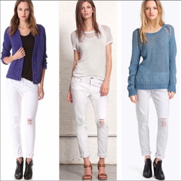 Rag & Bone Ripped Dash Slouchy Skinny Jeans 26 - Picture 2 of 13